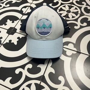 Kids Columbia Light Blue and Navy Trucker Hat O/S